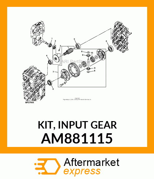 KIT, INPUT GEAR AM881115