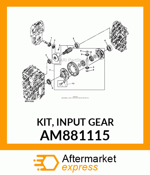 KIT, INPUT GEAR AM881115