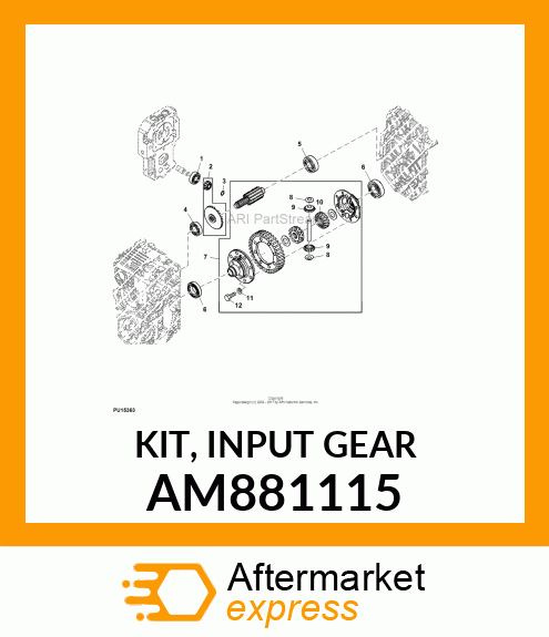 KIT, INPUT GEAR AM881115