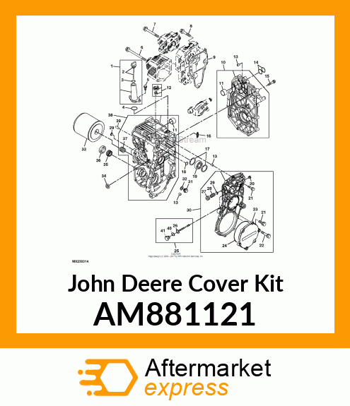 KIT, TRANSAXLE COVER AM881121