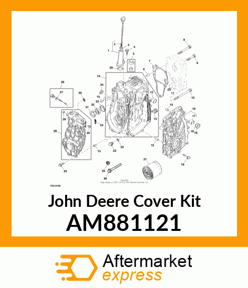 KIT, TRANSAXLE COVER AM881121