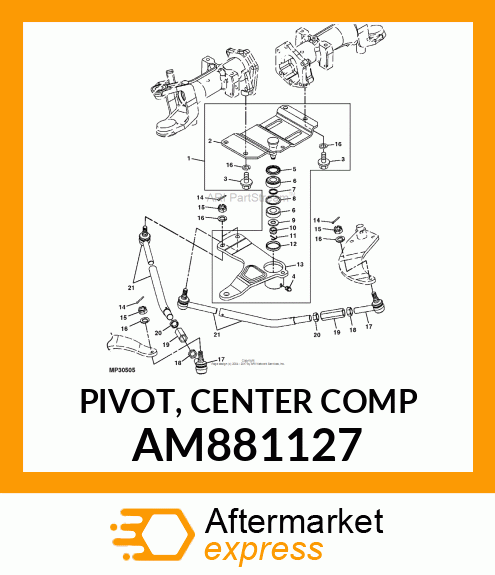 PIVOT, CENTER COMP AM881127