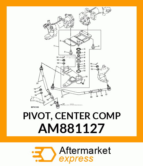 PIVOT, CENTER COMP AM881127