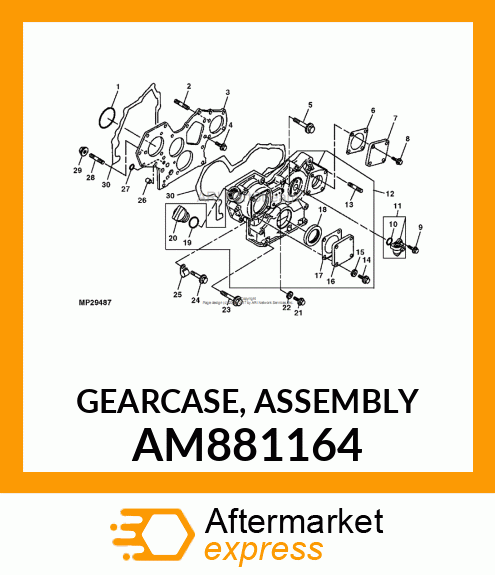 GEARCASE, ASSEMBLY AM881164