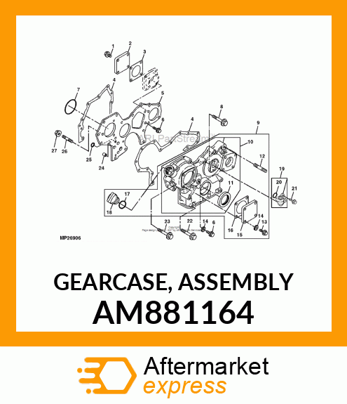 GEARCASE, ASSEMBLY AM881164