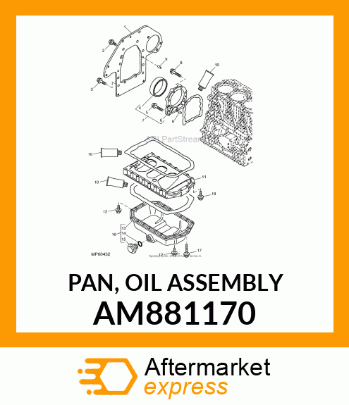 PAN, OIL ASSEMBLY AM881170