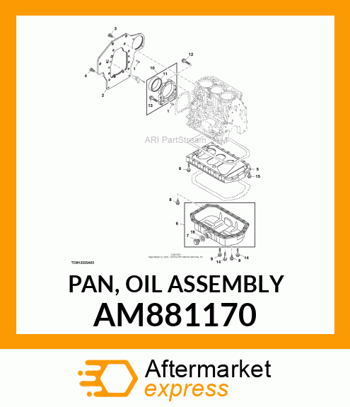 PAN, OIL ASSEMBLY AM881170