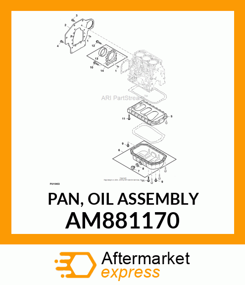 PAN, OIL ASSEMBLY AM881170