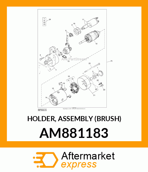 HOLDER, ASSEMBLY (BRUSH) AM881183