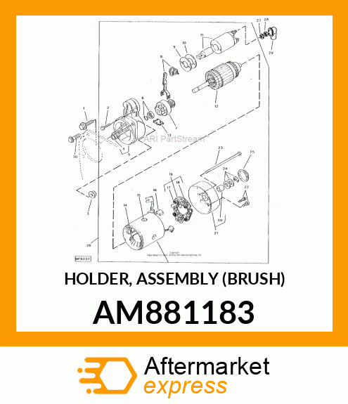 HOLDER, ASSEMBLY (BRUSH) AM881183