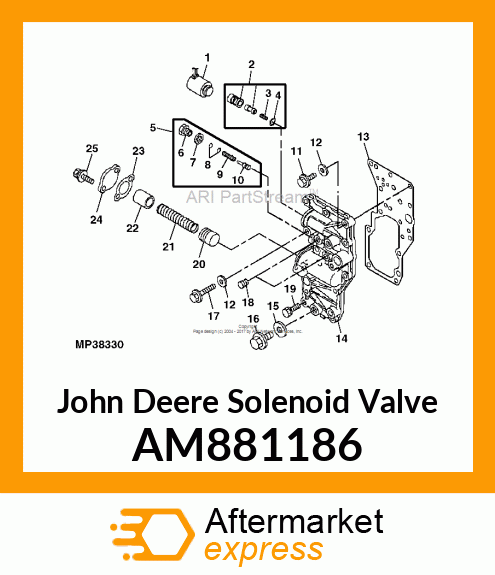 SOLENOID VALVE, VALVE, SOLENOID COM AM881186