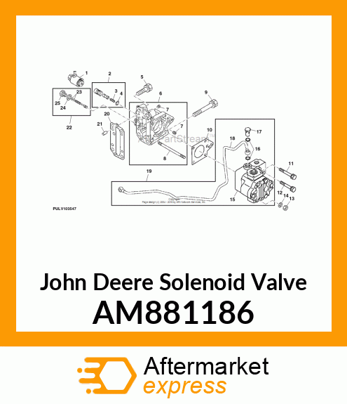 SOLENOID VALVE, VALVE, SOLENOID COM AM881186