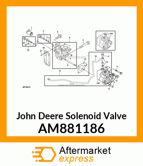 SOLENOID VALVE, VALVE, SOLENOID COM AM881186