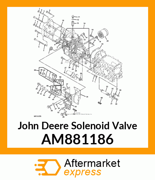 SOLENOID VALVE, VALVE, SOLENOID COM AM881186