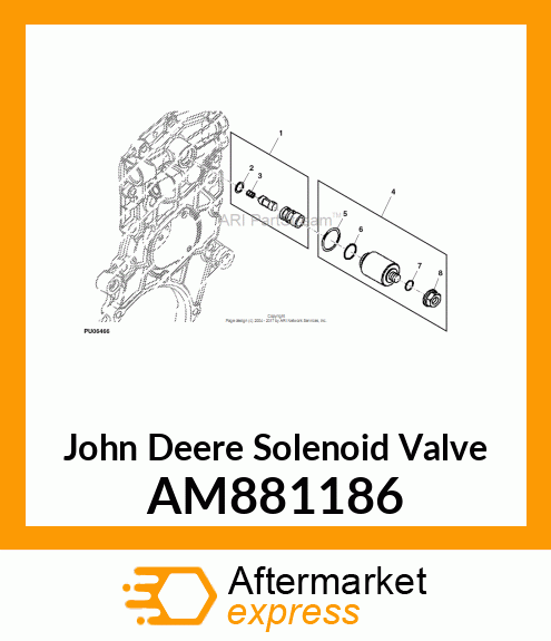 SOLENOID VALVE, VALVE, SOLENOID COM AM881186