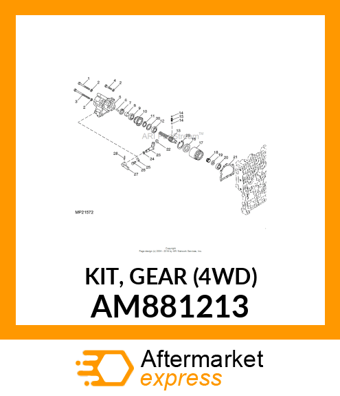 Gear Kit AM881213