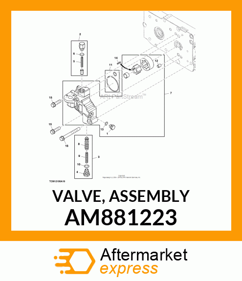 VALVE, ASSEMBLY AM881223