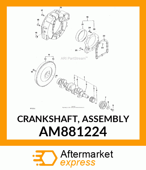 CRANKSHAFT, ASSEMBLY AM881224