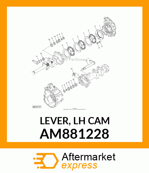 LEVER, LH CAM AM881228