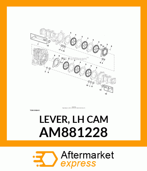 LEVER, LH CAM AM881228