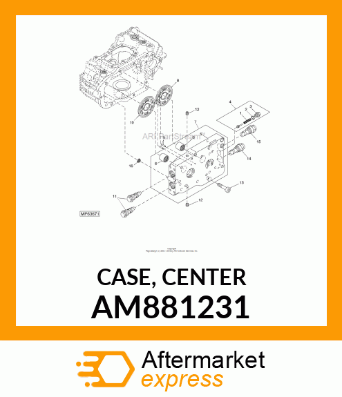 CASE, CENTER AM881231