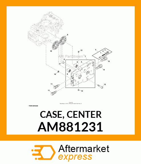 CASE, CENTER AM881231