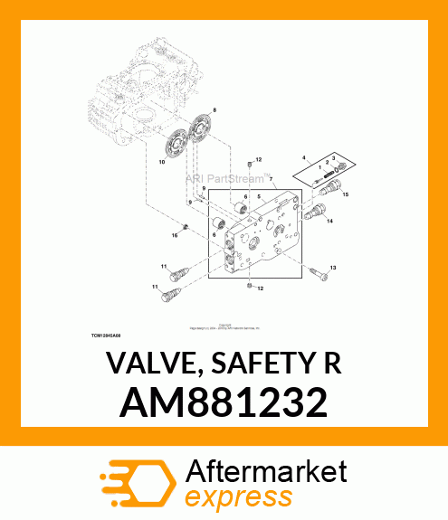 VALVE, SAFETY R AM881232