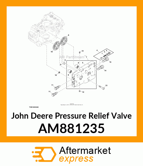 VALVE, CHARGE RELIEF AM881235