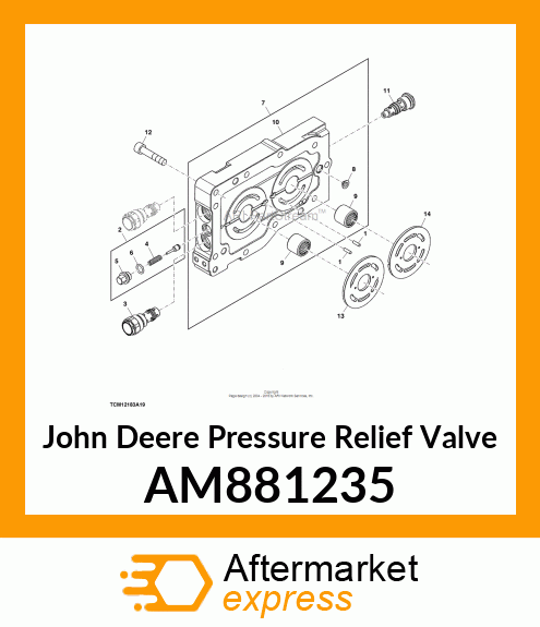 VALVE, CHARGE RELIEF AM881235