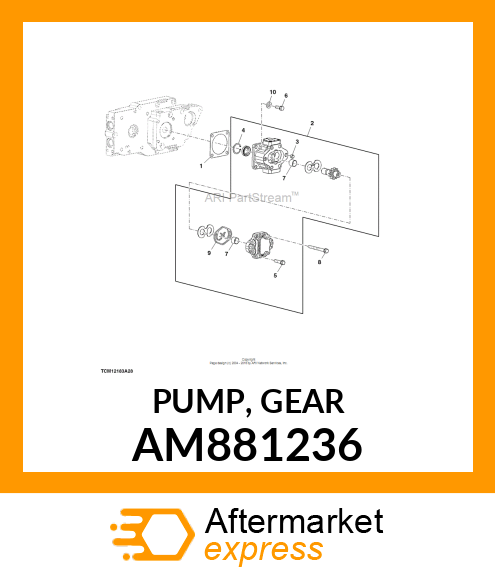 PUMP, GEAR AM881236