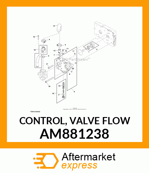 CONTROL, VALVE FLOW AM881238