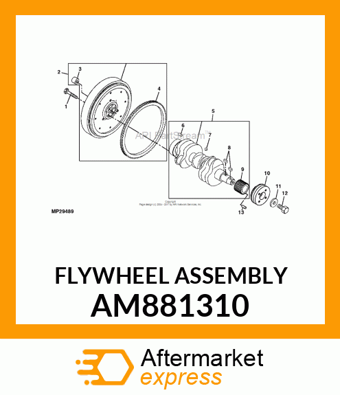 FLYWHEEL ASSEMBLY AM881310
