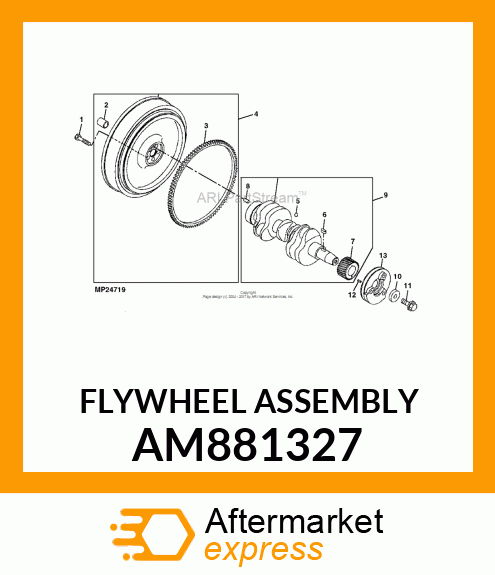 FLYWHEEL ASSEMBLY AM881327