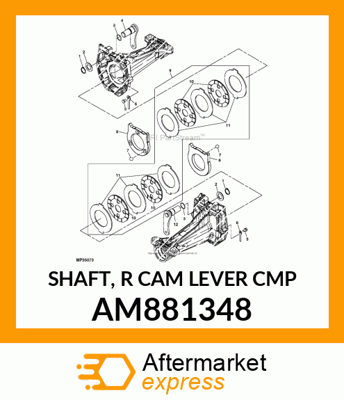 SHAFT, R CAM LEVER CMP AM881348