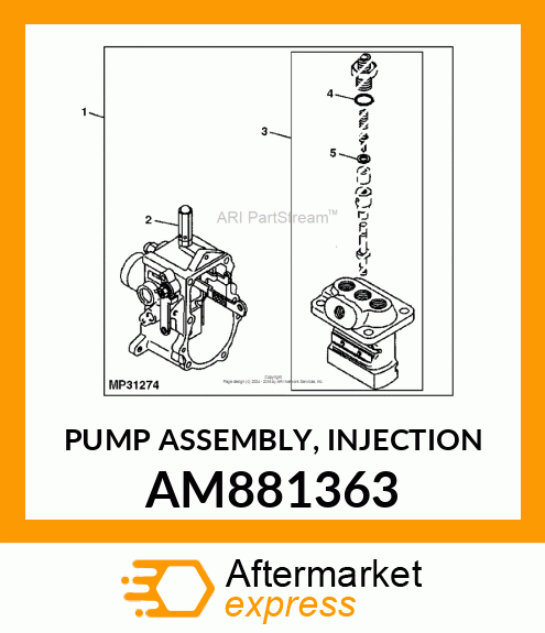 PUMP ASSEMBLY, INJECTION AM881363