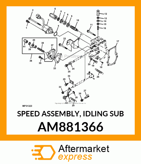 SPEED ASSEMBLY, IDLING SUB AM881366