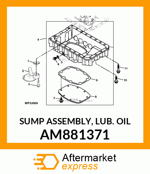 SUMP ASSEMBLY, LUB. OIL AM881371