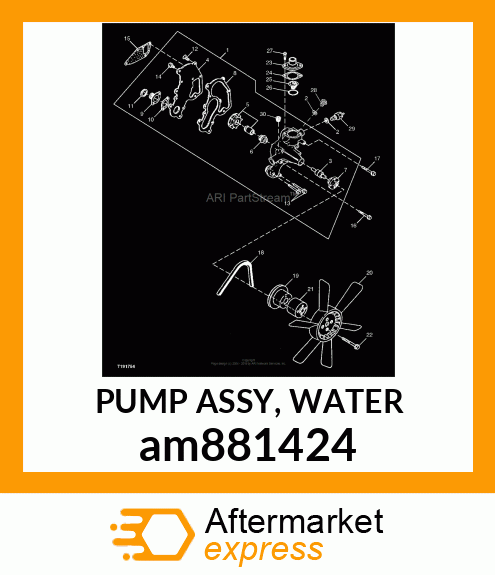 PUMP ASSY, WATER am881424