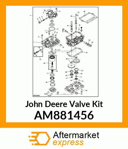 KIT, BYPASS VALVE AM881456