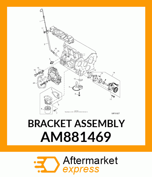 BRACKET ASSEMBLY AM881469