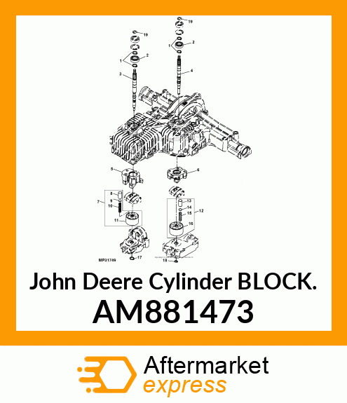 BLOCK ASSEMBLY, CYLINDER AM881473