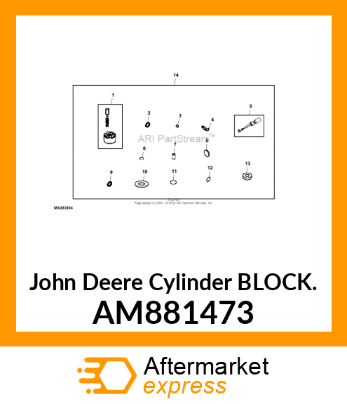 BLOCK ASSEMBLY, CYLINDER AM881473