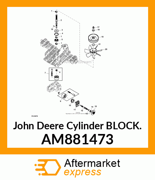 BLOCK ASSEMBLY, CYLINDER AM881473