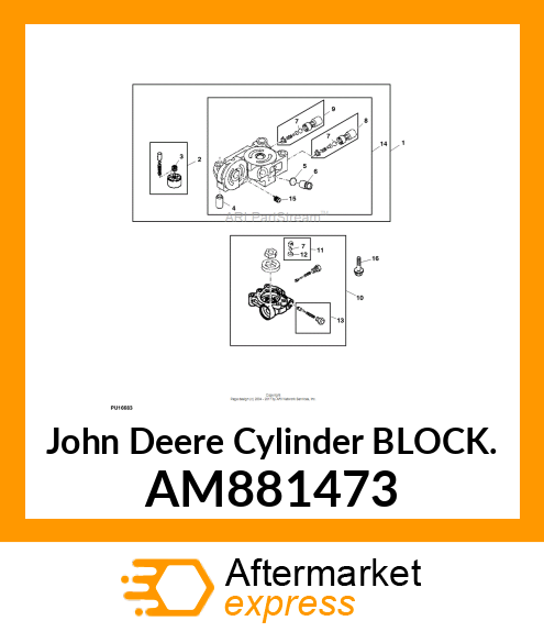 BLOCK ASSEMBLY, CYLINDER AM881473