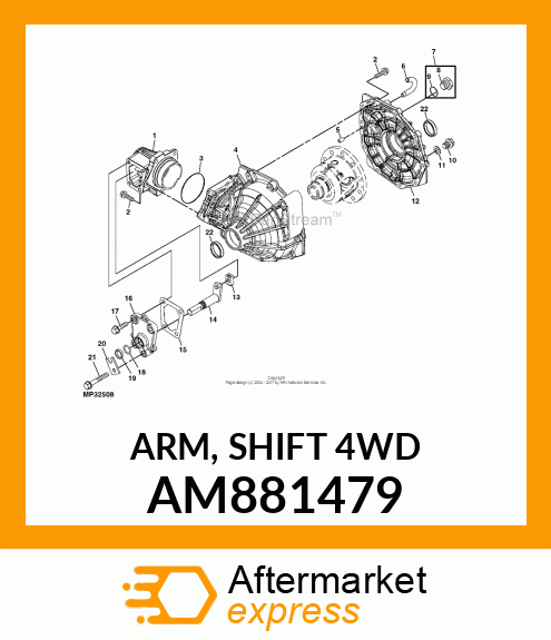 ARM, SHIFT 4WD AM881479