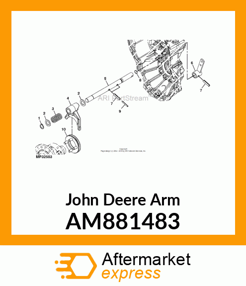 ARM, DIFF. LOCK CMP AM881483