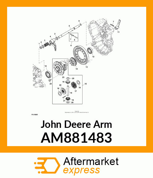 ARM, DIFF. LOCK CMP AM881483