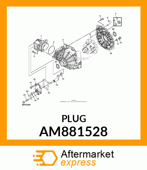 PLUG, SPEED SENSOR, 3/4 AM881528