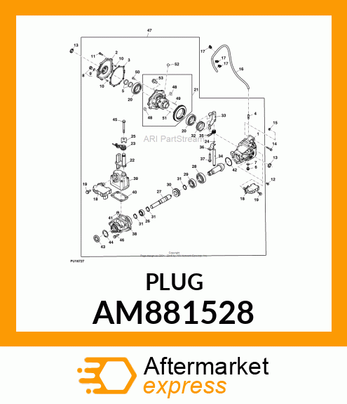 PLUG, SPEED SENSOR, 3/4 AM881528