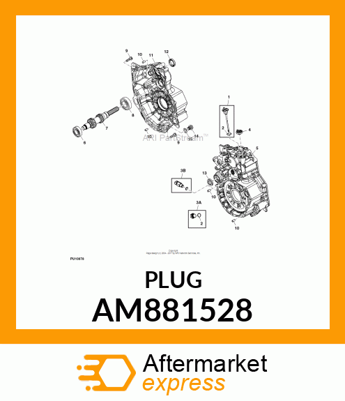 PLUG, SPEED SENSOR, 3/4 AM881528